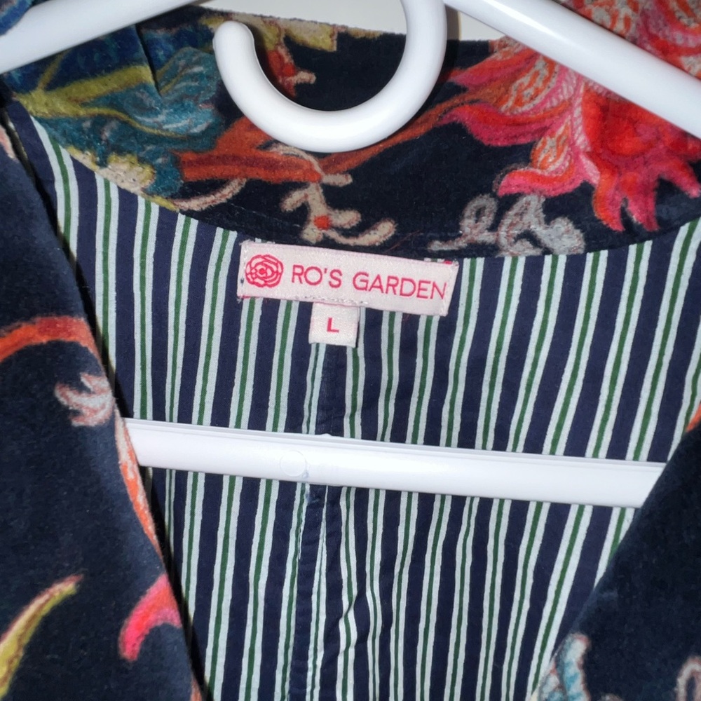 Ro’s Garden Floral Velvet Coat - Multicolor - Picture 3 of 4